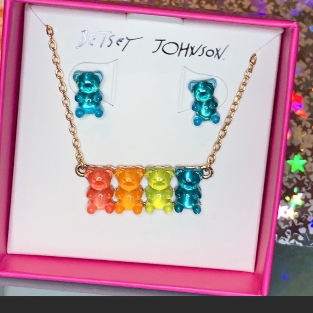 NWT 🌈BETSEY JOHNSON 🌈 GUMMY BEAR JEWELRY SET🌈